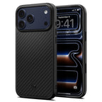 Husă Spigen Enzo Aramid T MagSafe iPhone 18 Pro / 17 Pro – Negru – imagine 2