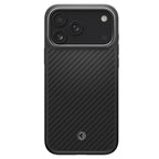 Husă Spigen Enzo Aramid T MagSafe iPhone 18 Pro / 17 Pro – Negru / Argintiu – imagine 9