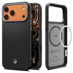 Husă Spigen Enzo Aramid T MagSafe iPhone 18 Pro Max / 17 Pro Max – Negru / Argintiu – imagine 7