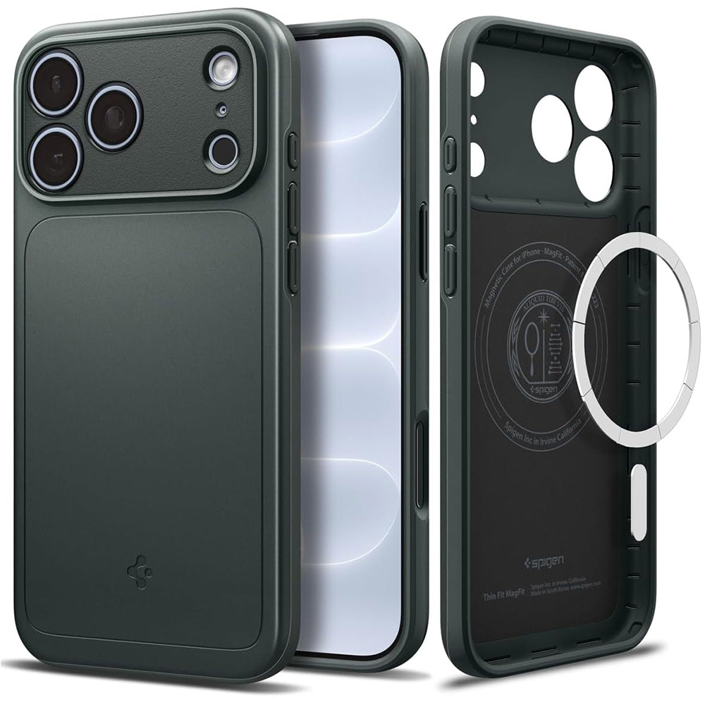 Husă Spigen Thin Fit MagSafe iPhone 18 Pro Max / 17 Pro Max – Abyss Green (verde) – imagine 7