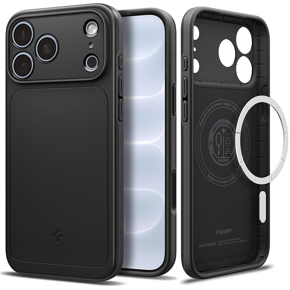 Husă Spigen Thin Fit MagSafe iPhone 18 Pro Max / 17 Pro Max – Negru – imagine 1