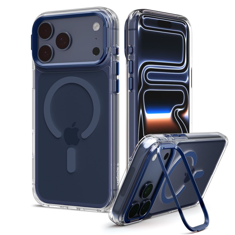Husă Spigen Ultra Hybrid Optik S iPhone 18 Pro Max / 17 Pro Max – Transparent / Albastru închis – imagine 1