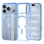 Husă transparentă Techsuit MagSafe Pro iPhone 18 Pro Max / 17 Pro Max – Albastru deschis – imagine 4