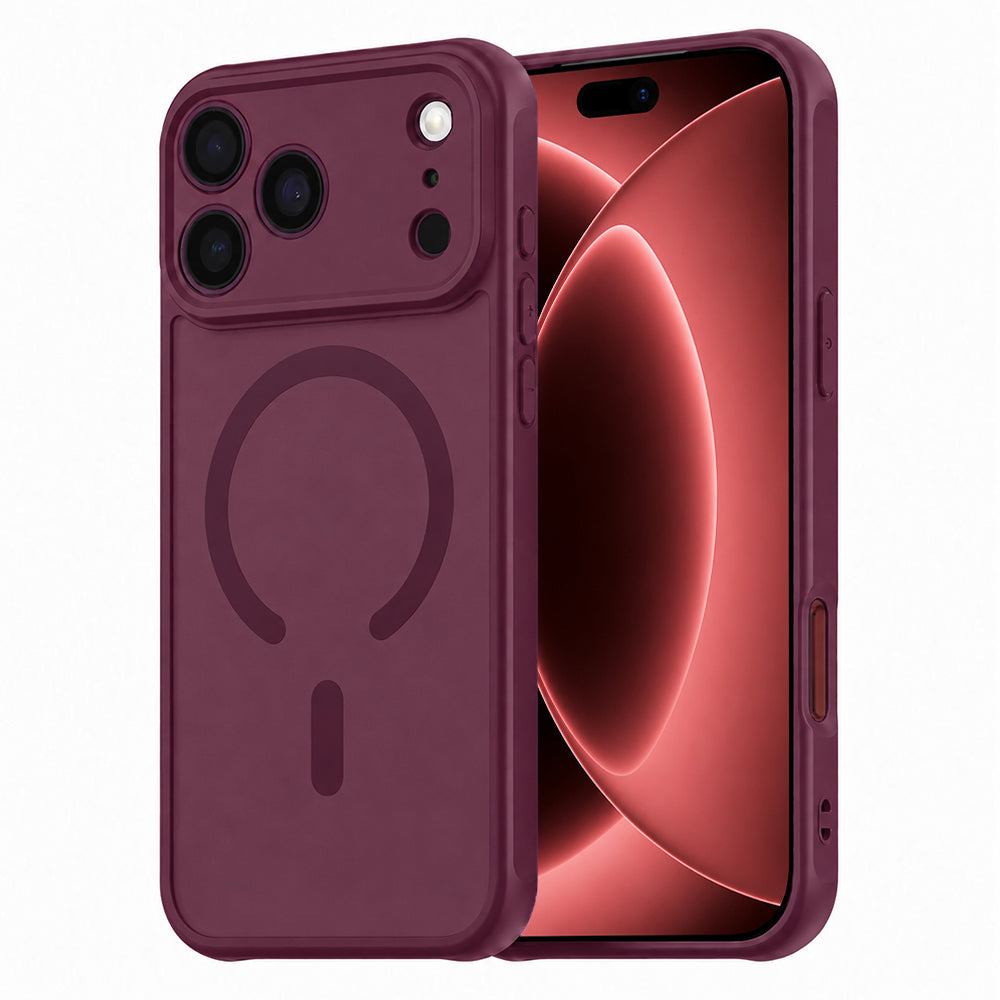 Husă Techsuit HaloFrost II MagSafe iPhone 18 Pro Max / 17 Pro Max – Vișiniu – imagine 19