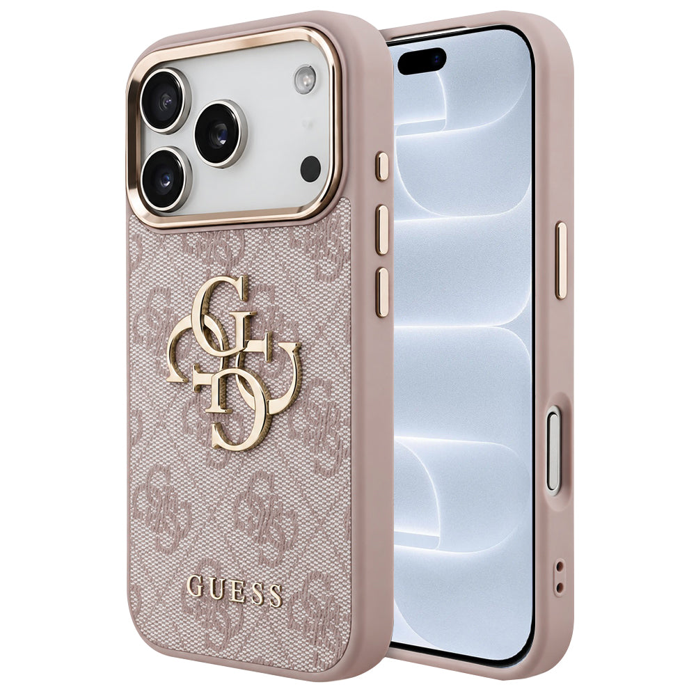 Husă Guess iPhone 17 Pro Hardcase 4G Big Classic Logo, roz – imagine 1