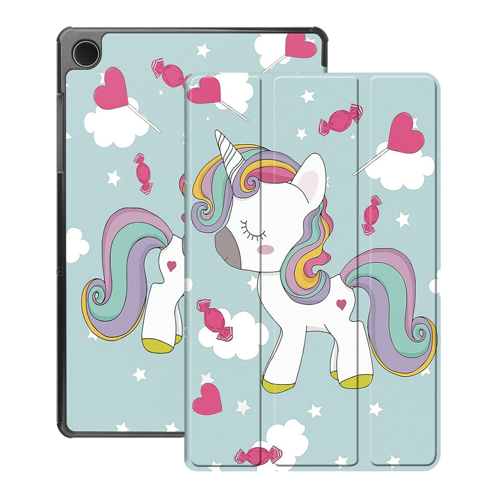 Husă Samsung Galaxy Tab A11 Plus / A9 Plus Techsuit FoldPro, unicorn – imagine 1