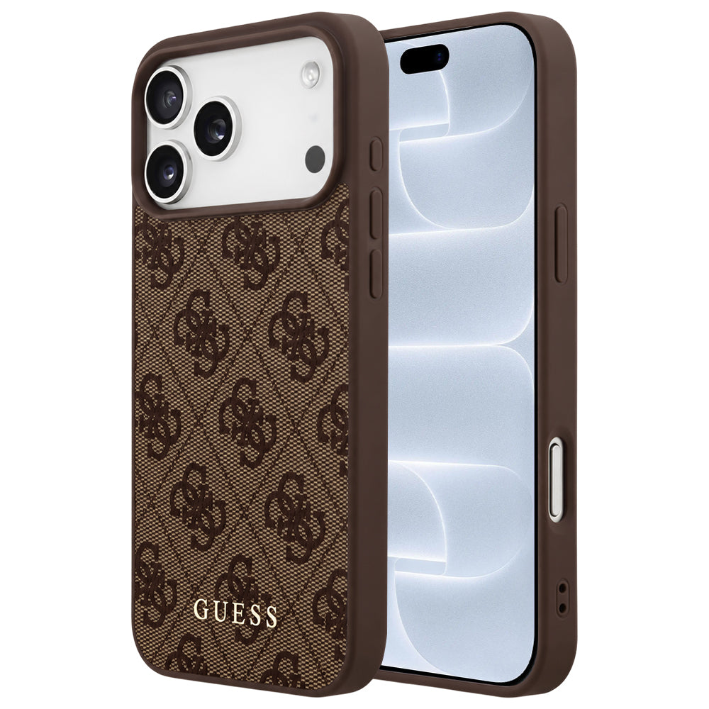 Husă Guess iPhone 17 Pro Hardcase 4G Classic Logo, maro – imagine 1