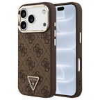 Husă Guess iPhone 17 Pro 4G Triangle Logo, maro (GUHMP18LP4GTDGMW) – imagine 1