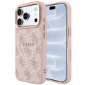 Husă Guess iPhone 17 Pro 4G Embossed Classic MagSafe, roz – imagine 1
