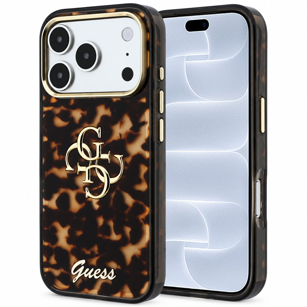 Husă Guess iPhone 17 Pro IML 4G Metal Script, model țestoasă – imagine 1
