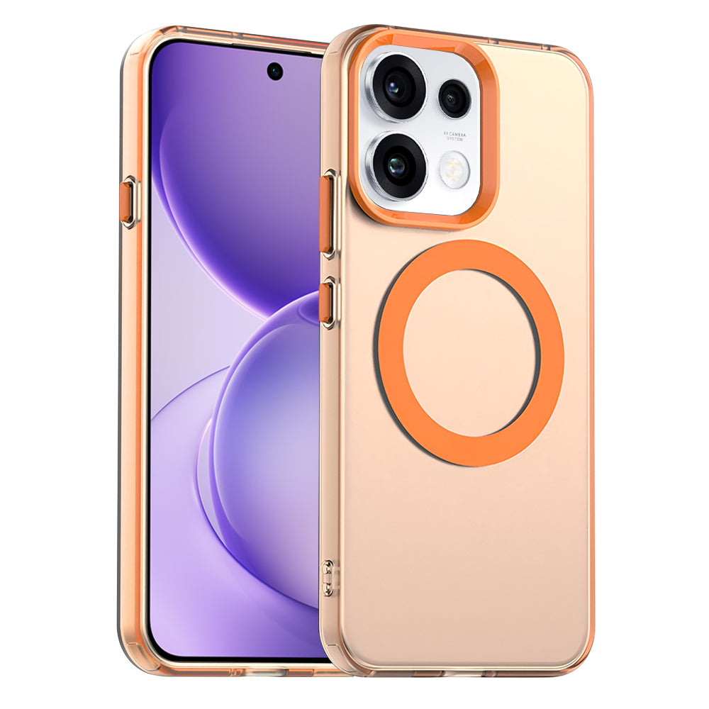 Husă Oppo Reno16 F / Reno16 FS Techsuit CandyCase MagSafe, portocaliu – imagine 1