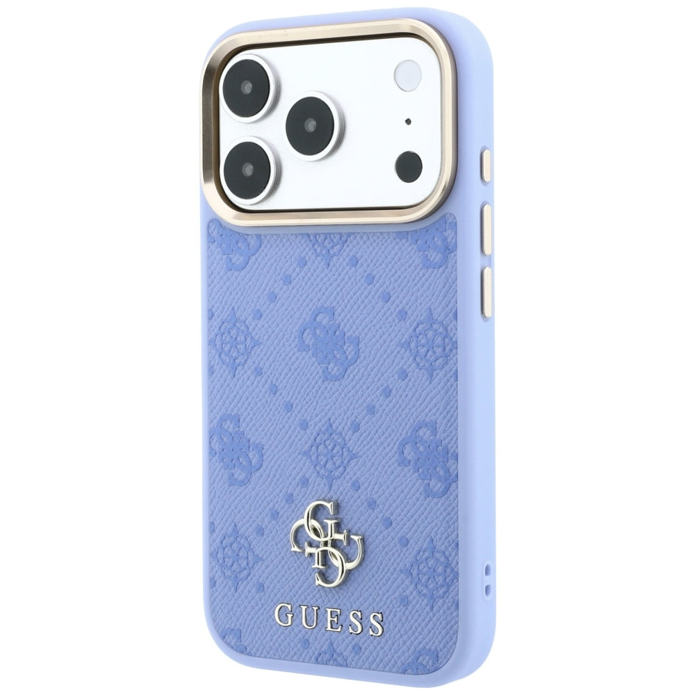 Husă Guess iPhone 17 Pro Peony 4G Small Logo MagSafe, albastru deschis – imagine 2