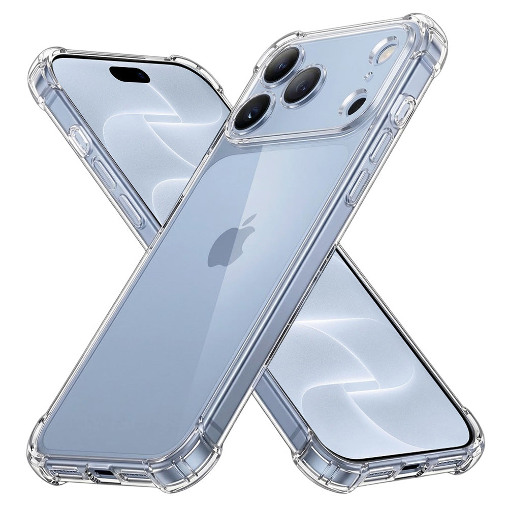 Husă transparentă Techsuit Shockproof Clear Silicone iPhone 18 Pro – Transparent – imagine 1
