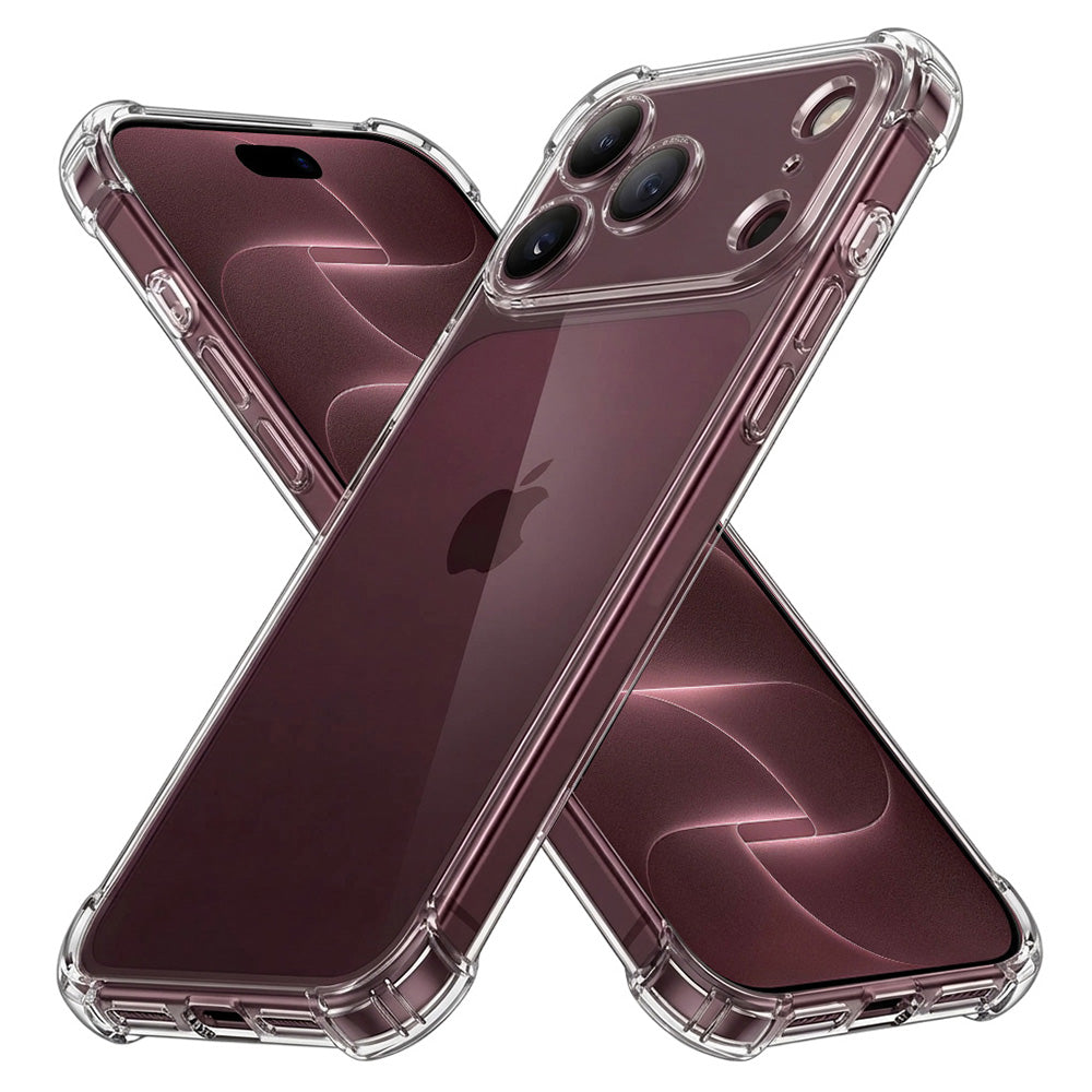 Husă transparentă Techsuit Shockproof Clear Silicone iPhone 18 Pro Max – Transparent – imagine 1