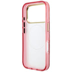 Husă Guess iPhone 17 Pro IML Glitter Blossom Roses MagSafe, vișiniu – imagine 6