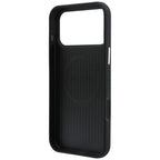 Husă Guess iPhone 17 Pro Grained Leather Round Strass Logo, negru – imagine 7