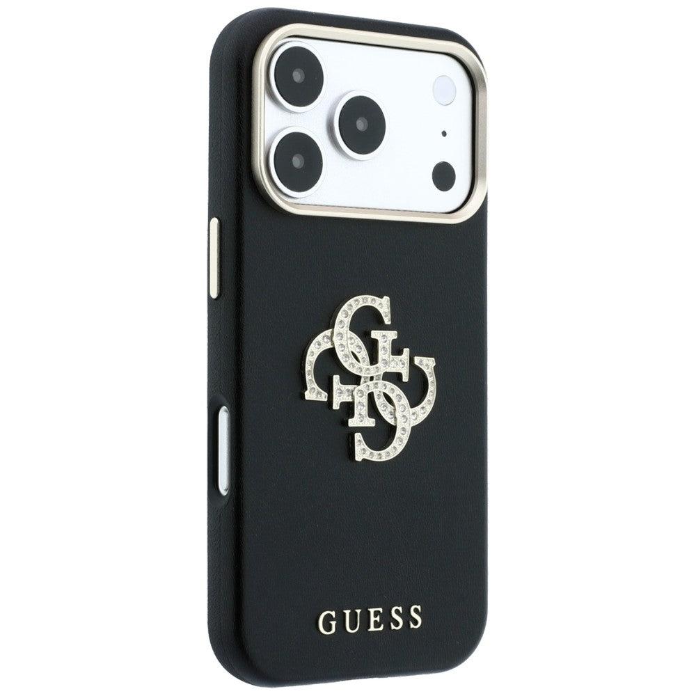 Husă Guess iPhone 17 Pro Smooth Big Strass Logo, negru – imagine 2