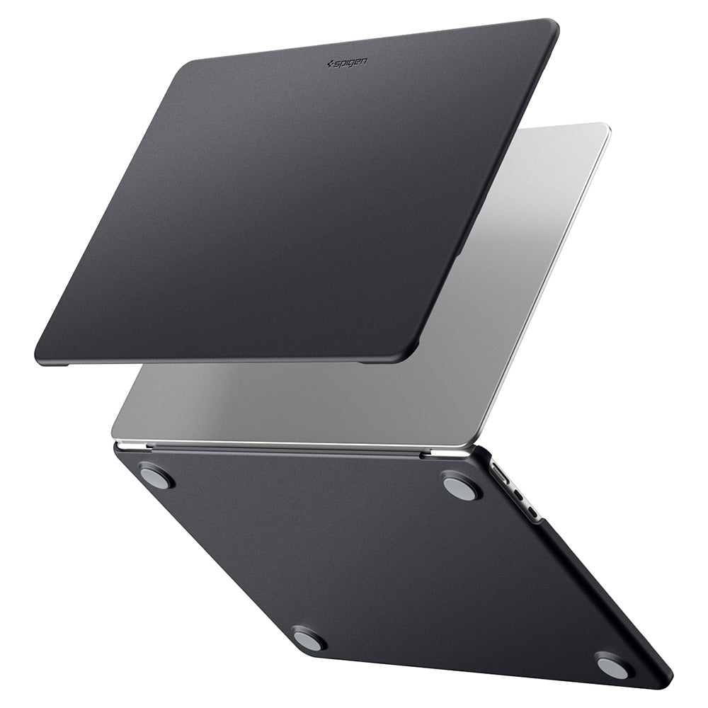 Husă Spigen Nano Pop MacBook Air 13" – Negru (Black Sesame) – imagine 8
