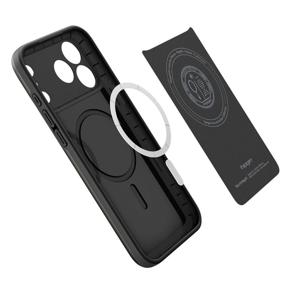 Husă Spigen Thin Fit MagSafe iPhone 18 Pro / 17 Pro – Negru – imagine 4