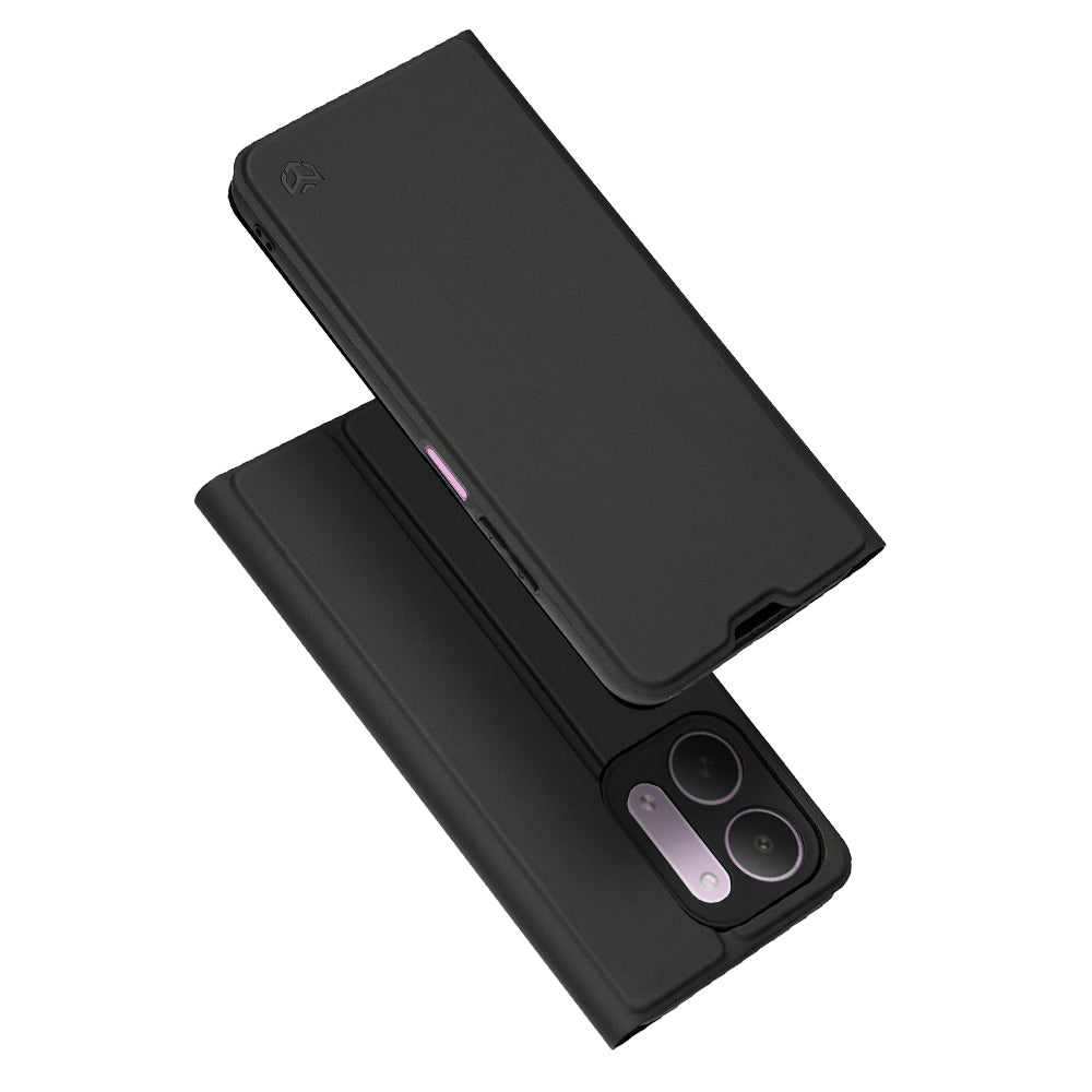Husă Xiaomi Redmi 17C 5G flip Techsuit Magskin Book, negru – imagine 1