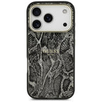 Husă Guess iPhone 17 Pro Max Python Pattern MagSafe, negru – imagine 3