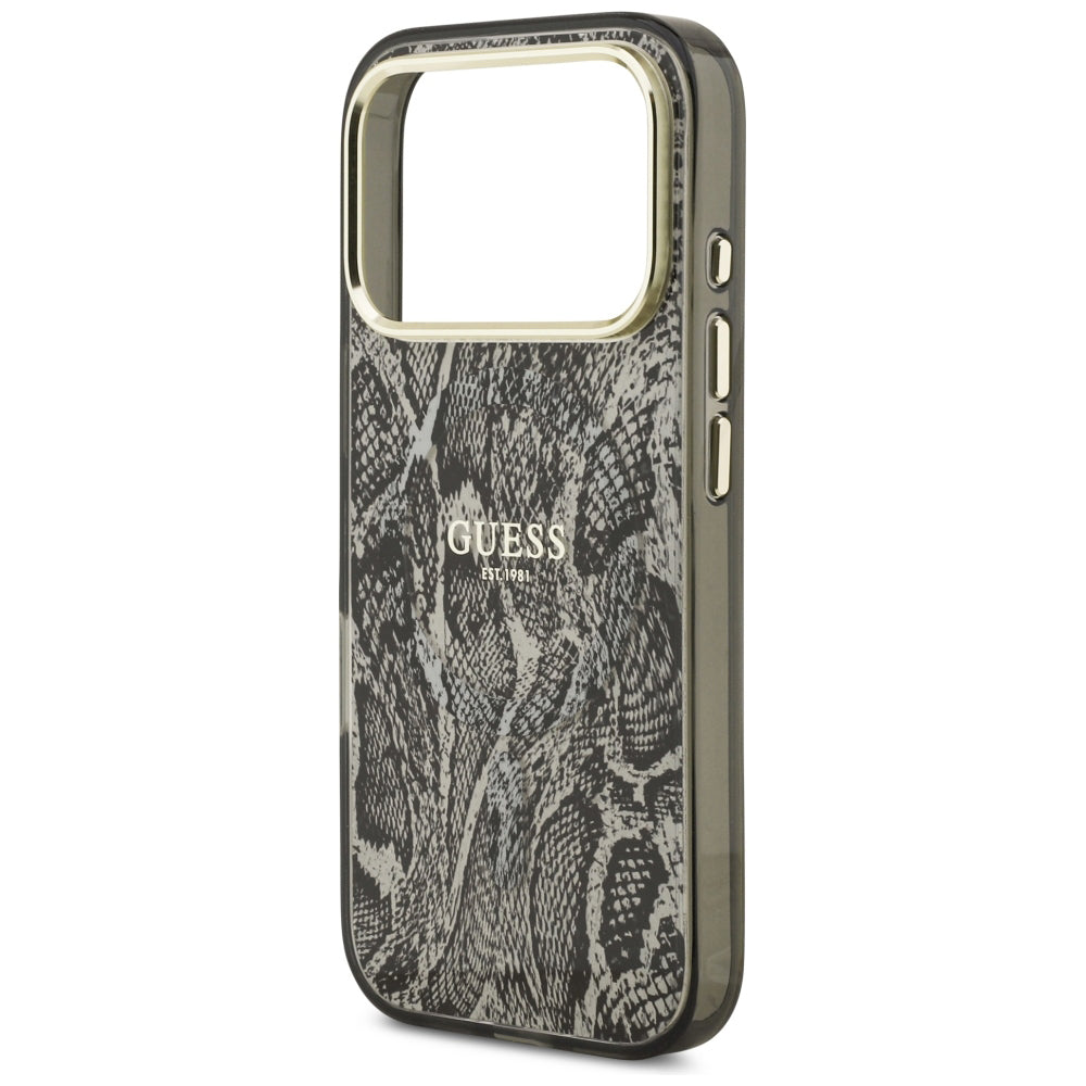 Husă Guess iPhone 17 Pro Max Python Pattern MagSafe, negru – imagine 5