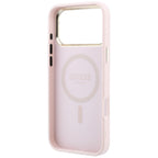 Husă Guess iPhone 17 Pro Saffiano Small 4G Classic MagSafe, roz – imagine 6
