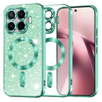 Husă Xiaomi 17T Techsuit Luxury Glitter MagSafe, verde deschis – imagine 1