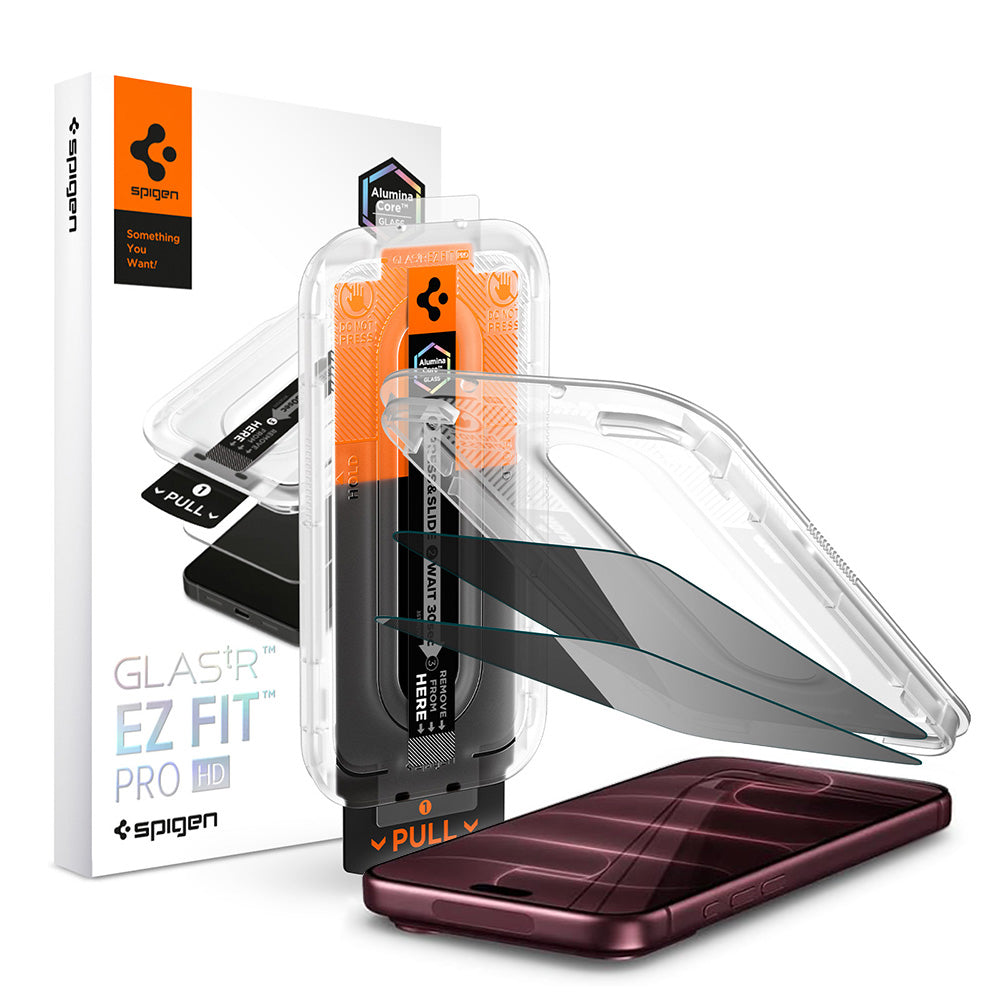 Folie privacy Spigen EZ Fit Pro HD iPhone 18 Pro Max, 2 buc. – imagine 1 din 7
