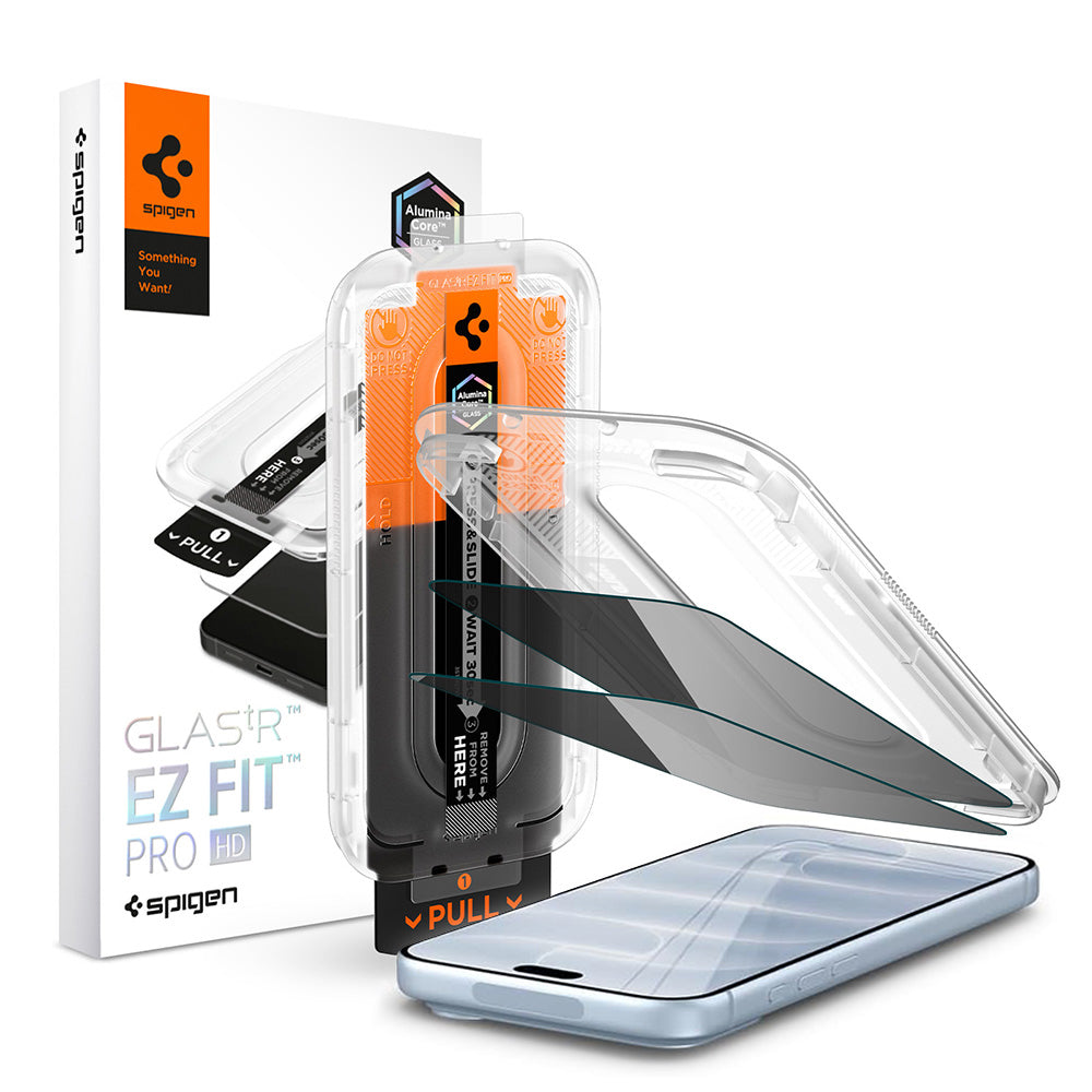 Folie privacy Spigen EZ Fit Pro HD iPhone 18 Pro, 2 buc. – imagine 1 din 7