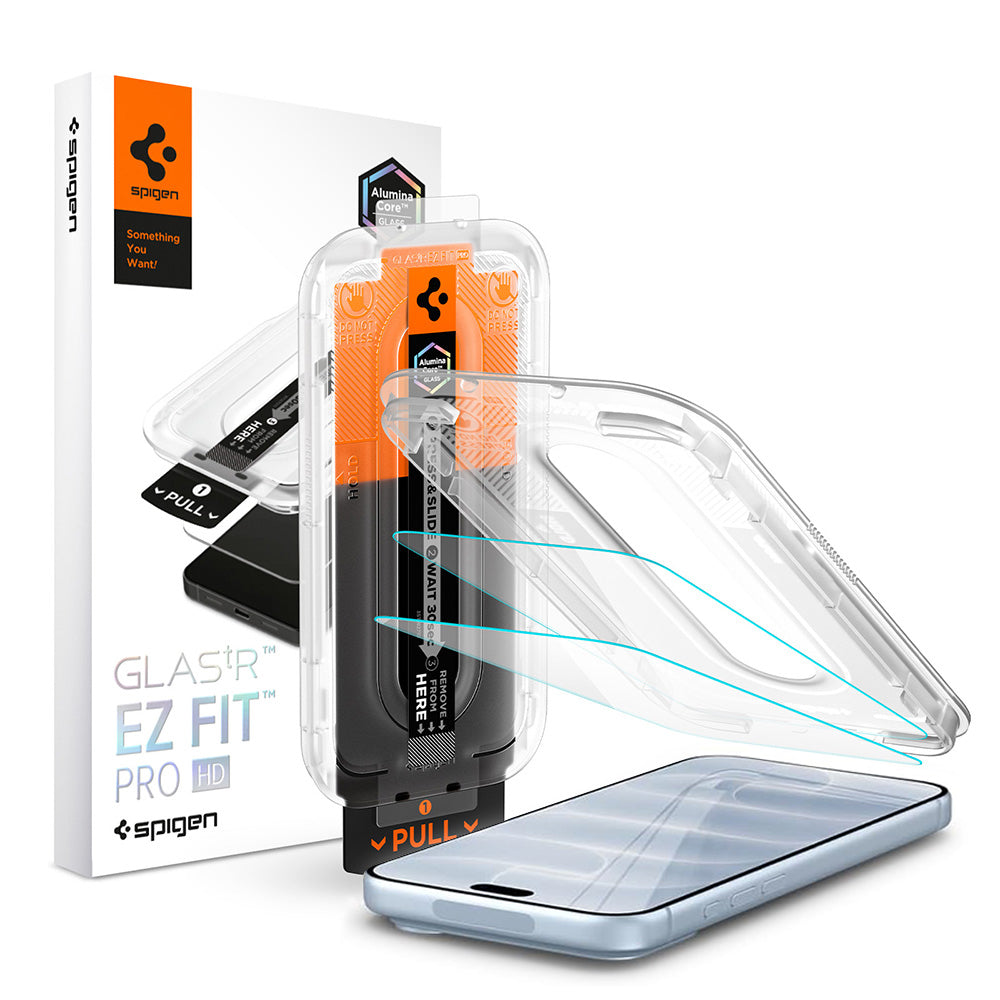 Folie de sticlă Spigen Glas.tR EZ Fit Pro HD pentru iPhone 18 Pro / 17 Pro / 17 / 16 Pro – 2 folii – imagine 8