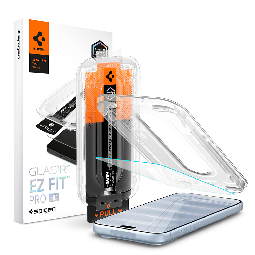 Folie de sticlă Spigen Glas.tR EZ Fit Pro HD pentru iPhone 18 Pro / 17 Pro / 17 / 16 Pro – 1 folie – imagine 1