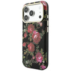 Husă Guess iPhone 17 Pro Blossom Roses Print MagSafe, negru – imagine 2