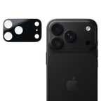 Protecție cameră Techsuit iPhone 18 Pro, sticlă 9H – Negru – imagine 1