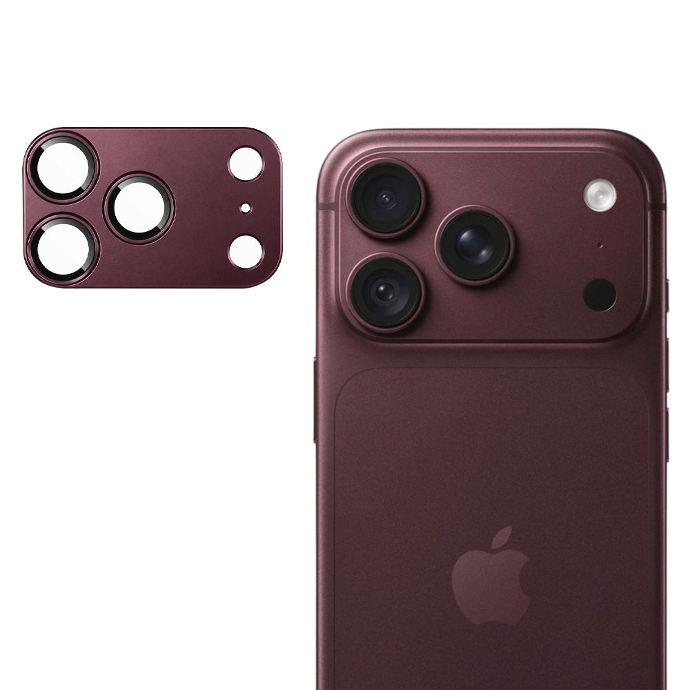 Protecție cameră Techsuit iPhone 18 Pro, sticlă 9H – Vișiniu – imagine 6