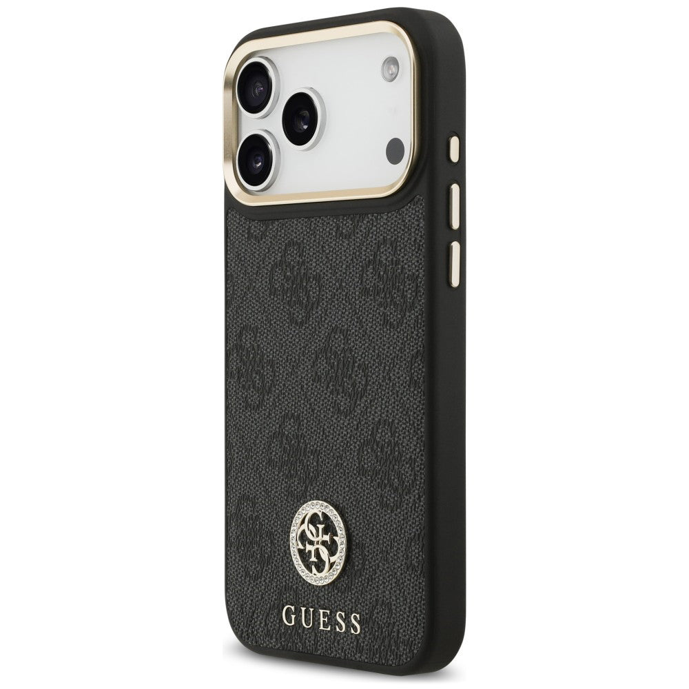 Husă Guess iPhone 17 Pro Max Hardcase 4G Strass Logo MagSafe, negru – imagine 2