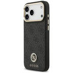Husă Guess iPhone 17 Pro Max Hardcase 4G Strass Logo MagSafe, negru – imagine 2