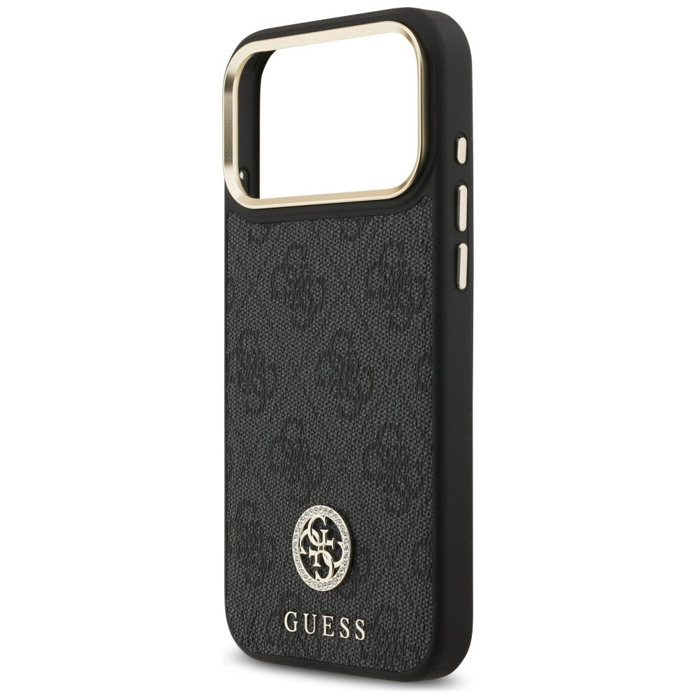 Husă Guess iPhone 17 Pro Max Hardcase 4G Strass Logo MagSafe, negru – imagine 6