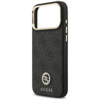 Husă Guess iPhone 17 Pro Max Hardcase 4G Strass Logo MagSafe, negru – imagine 6