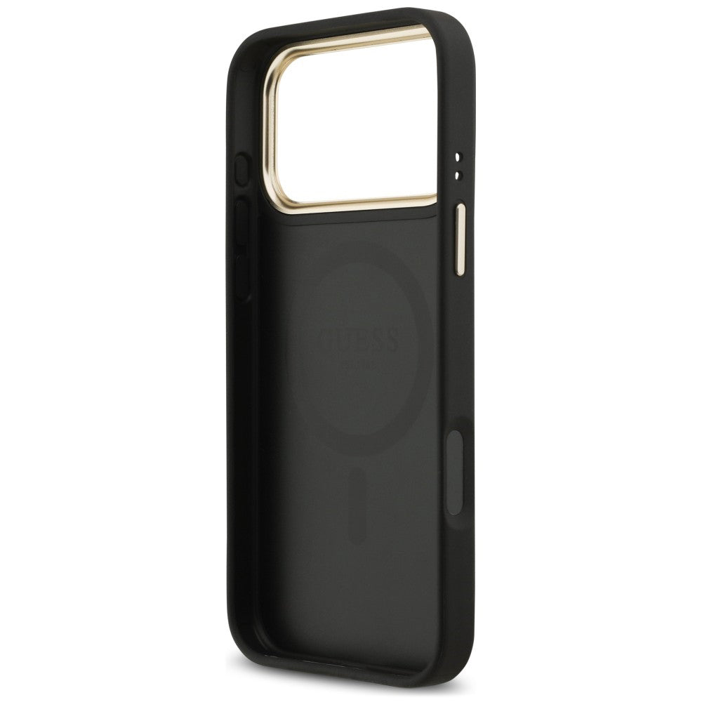 Husă Guess iPhone 17 Pro Max Hardcase 4G Strass Logo MagSafe, negru – imagine 7