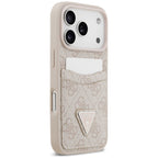 Husă Guess iPhone 17 Pro Max Hardcase 4G Double Card Triangle, roz – imagine 4