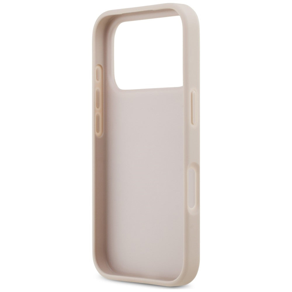 Husă Guess iPhone 17 Pro Max Hardcase 4G Double Card Triangle, roz – imagine 7
