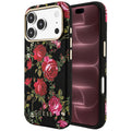 Husă Guess iPhone 17 Pro Max Blossom Roses Print MagSafe, negru – imagine 1