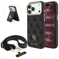Husă Guess iPhone 17 Pro Max 4G Cardslot & Big Strap MagSafe, negru – imagine 1
