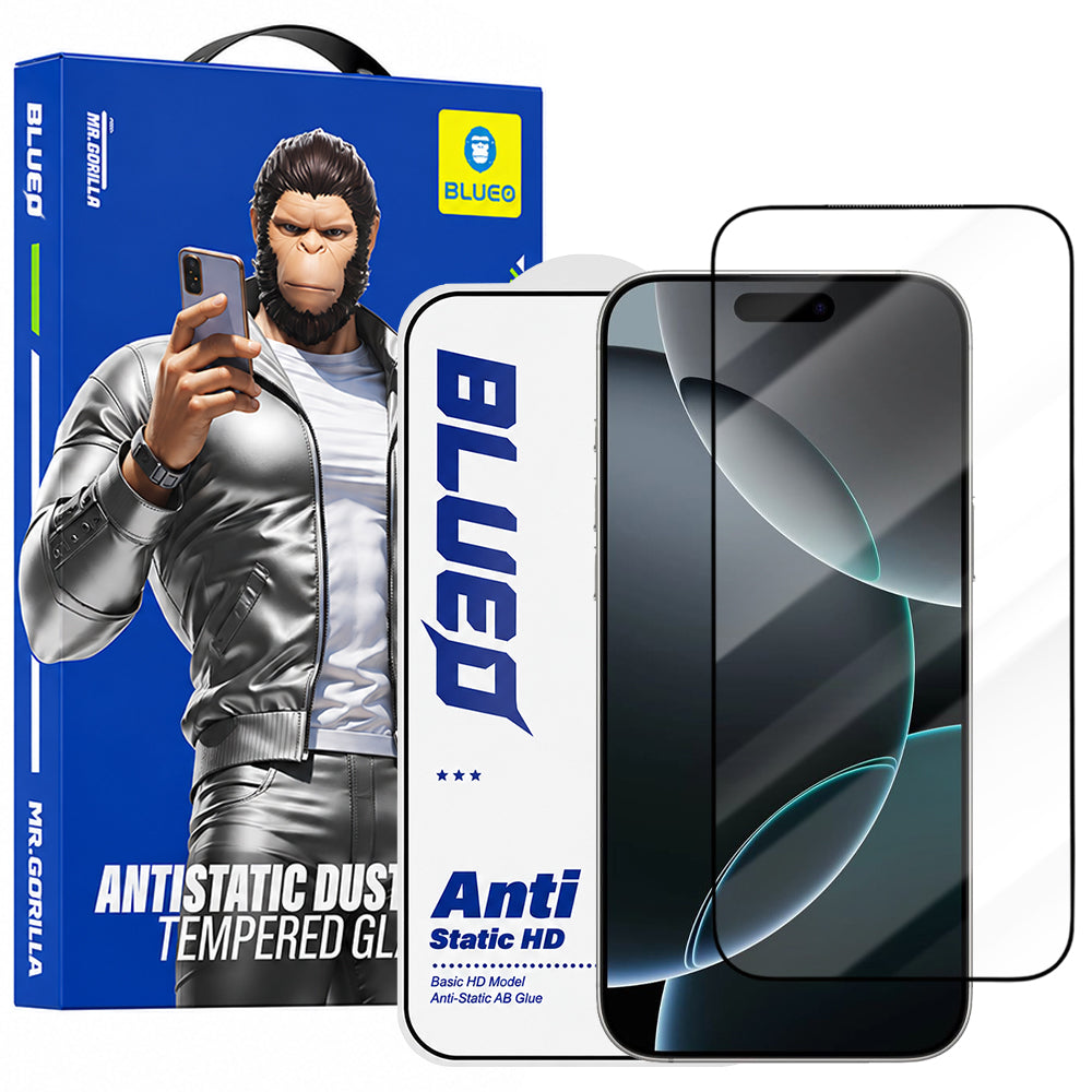 Folie sticlă Blueo Anti-Static HD iPhone 18 Pro/17 Pro/17/16 Pro – imagine 1 din 5