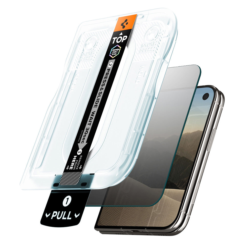 Folie de sticlă privacy Spigen Glas.tR EZ Fit Pro HD pentru iPhone Duo – 1 folie – imagine 2