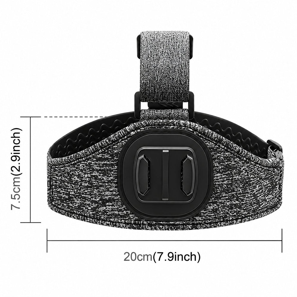 Suport de cap pentru GoPro, bază magnetică, gri – Techsuit JX-003 – imagine 3