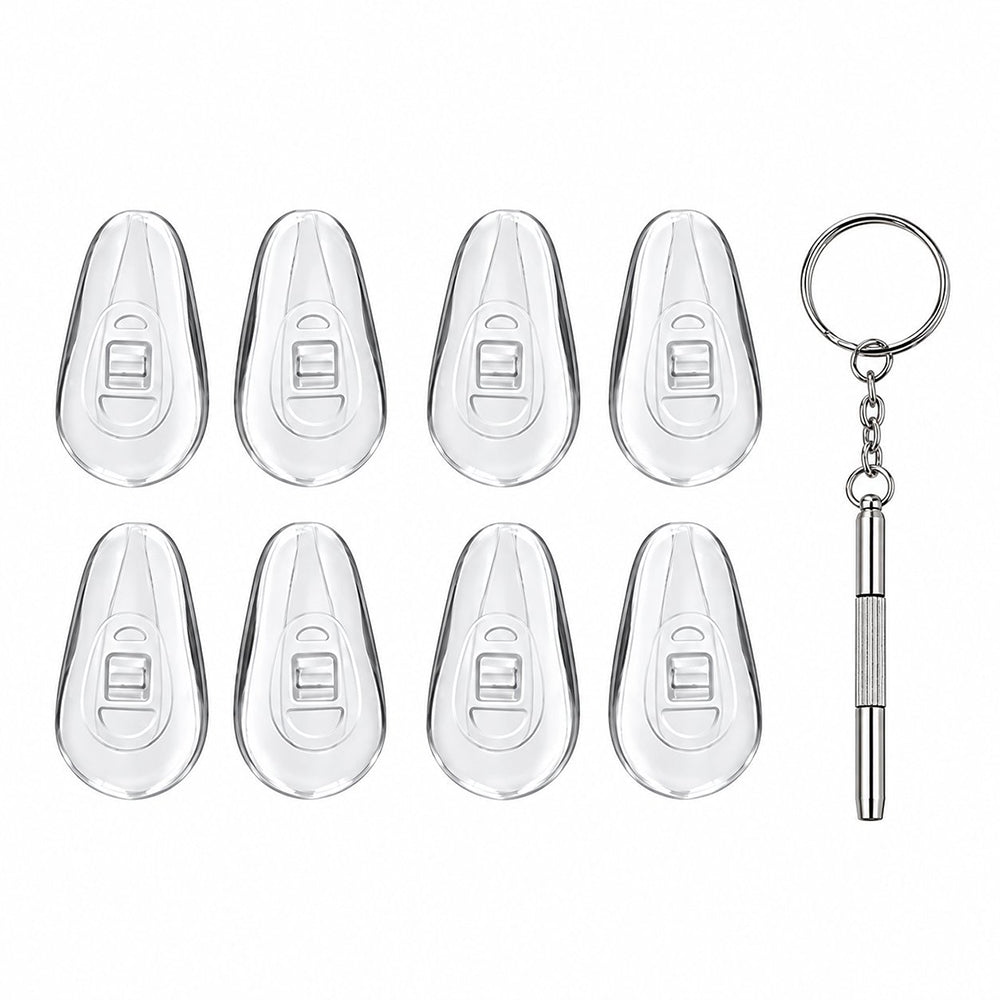 Kit reparare ochelari, șurubelniță 3 în 1 + plăcuțe – Techsuit ST1 – Argintiu – imagine 1