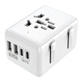Adaptor călătorie universal PD 20W, 4 porturi, alb – Techsuit HHT203A – imagine 1