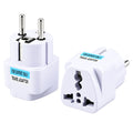 Adaptor priză UK / US / AU în EU, 10A, alb – Techsuit C524 – imagine 1